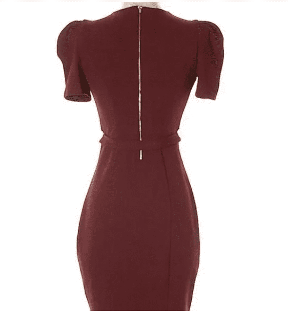 thumbnail image 2 of XS Express PUFF SLEEVE BELTED SHEATH DRESS, 2 of 4