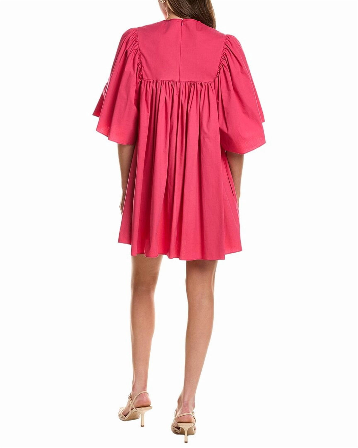 thumbnail image 2 of RED Valentino womens Gathered Mini Dress, 40, Pink, 2 of 4