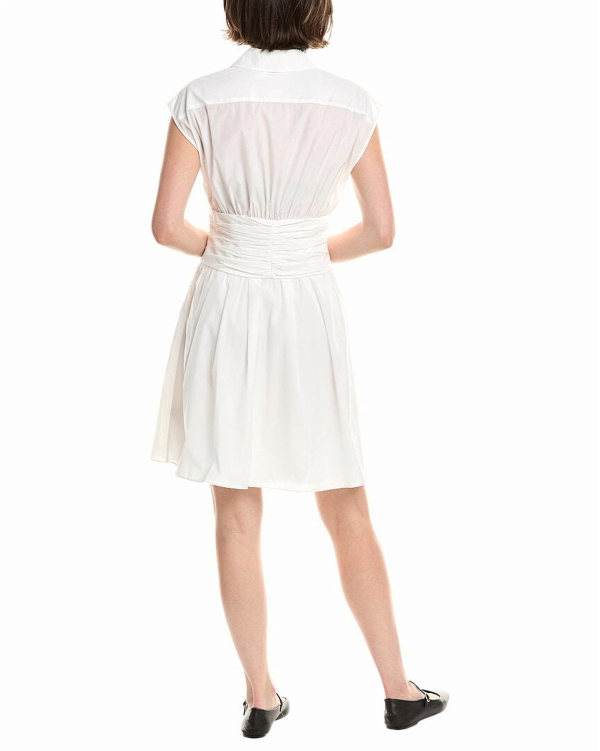 thumbnail image 2 of Rebecca Taylor womens Collared Mini Dress, 2, White, 2 of 4