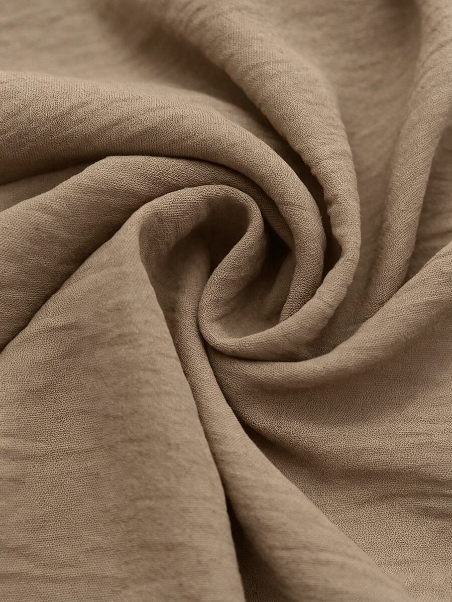 thumbnail image 6 of Womens Elegant Khaki Long Sleeve Button Down Maxi Dress for Beach, Dating, 6 of 6