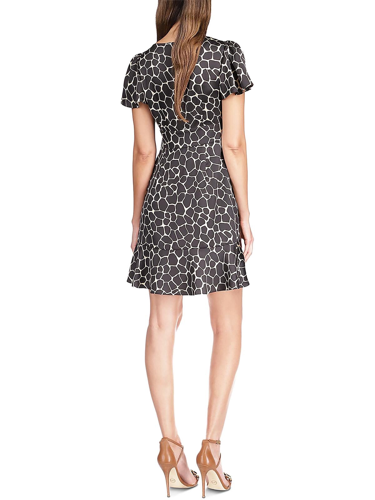 thumbnail image 2 of MICHAEL Michael Kors Womens Animal Print Mini Shift Dress, 2 of 2