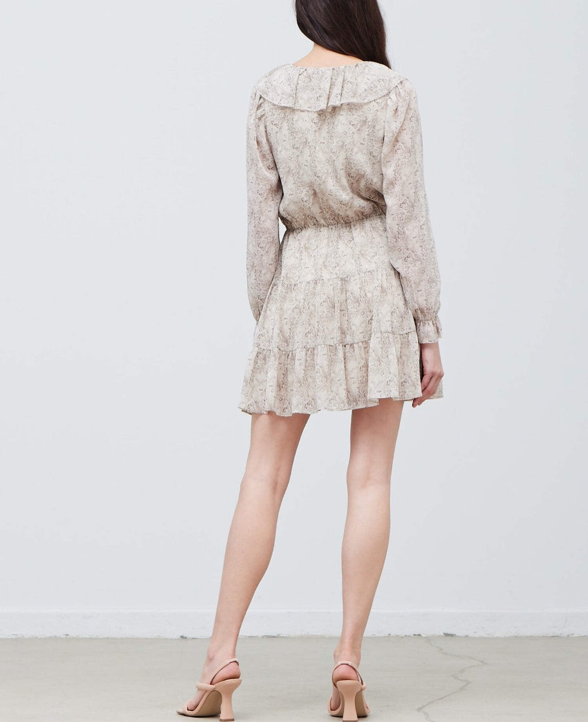 thumbnail image 4 of RUFFLED NECK LUREX MINI DRESS, 4 of 9