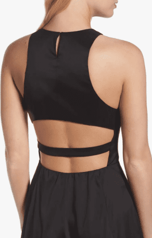 thumbnail image 4 of Vera Wang BLACK Women's Cut-Out Sleeveless Evening Dress, US 4, 4 of 4