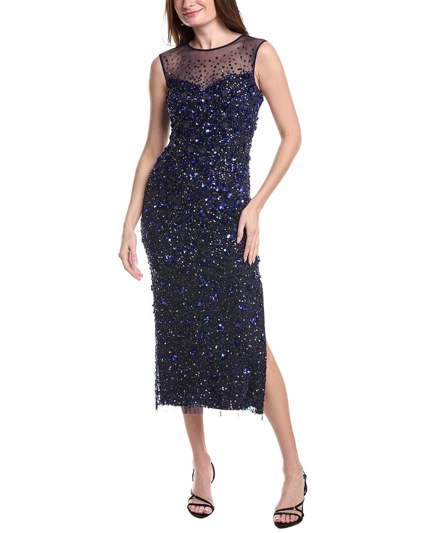 thumbnail image 1 of Adrianna Papell womens Sleeveless Midi Dress, 2, Navy, 1 of 4