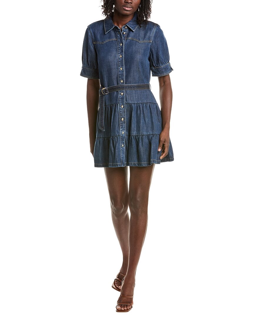 thumbnail image 1 of Cinq à Sept womens Ophelia Mini Dress, 8, Blue, 1 of 3