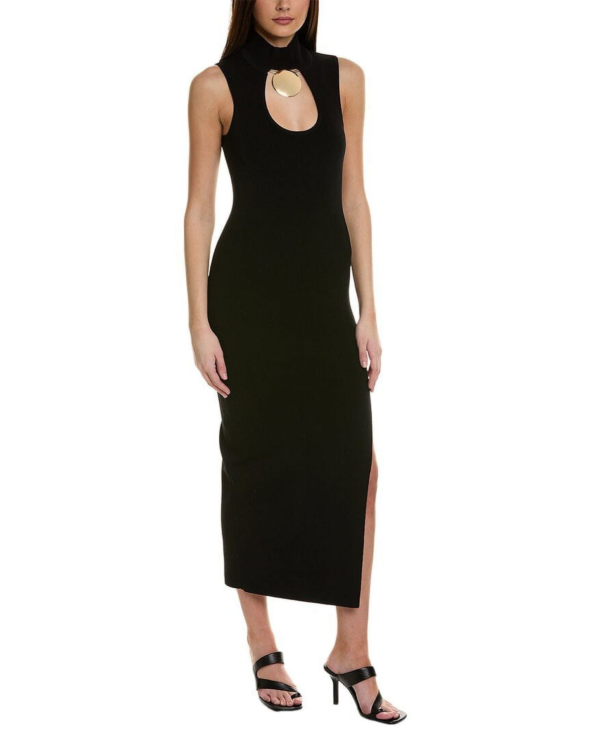 thumbnail image 1 of Nicholas womens Ella Midi Dress, XS, Black, 1 of 4