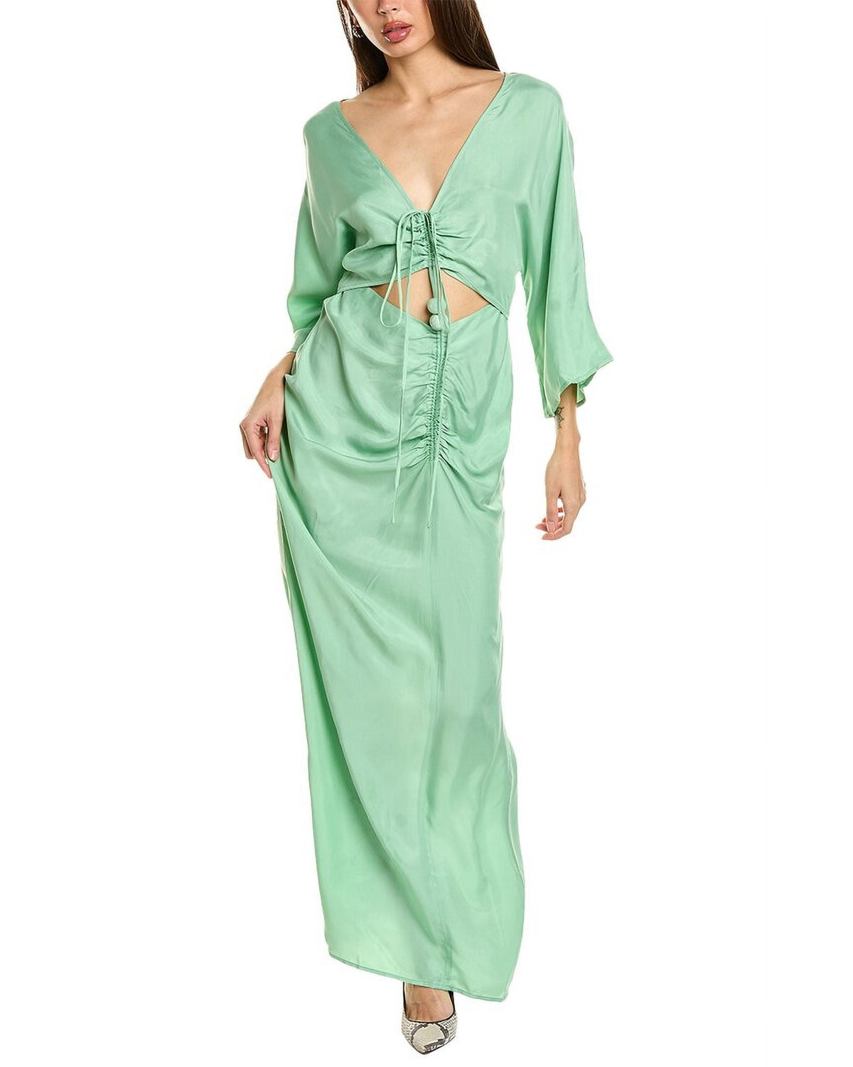 thumbnail image 1 of SUBOO womens Halley Maxi Dress, xs, Green, 1 of 4