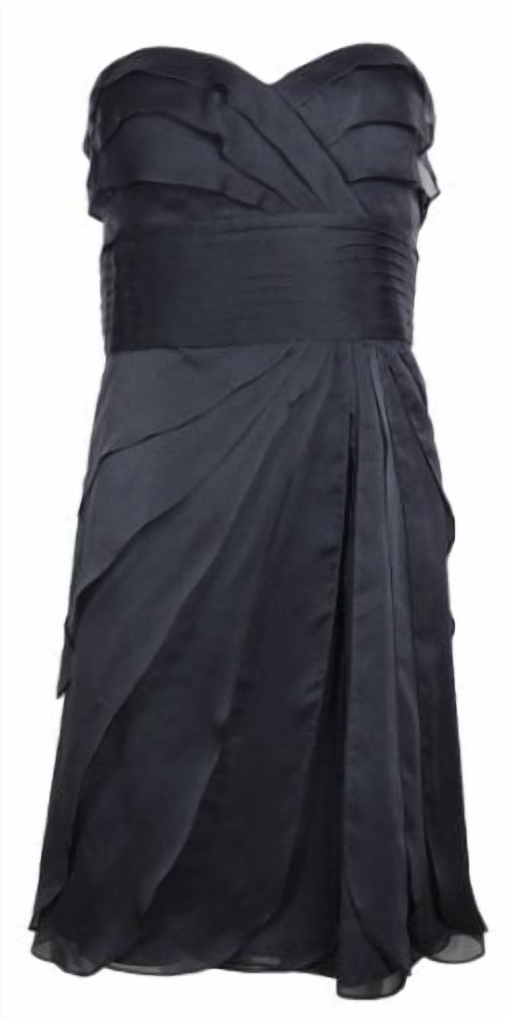 thumbnail image 1 of Tiered Chiffon Party Dress (12, Smoke), 1 of 1