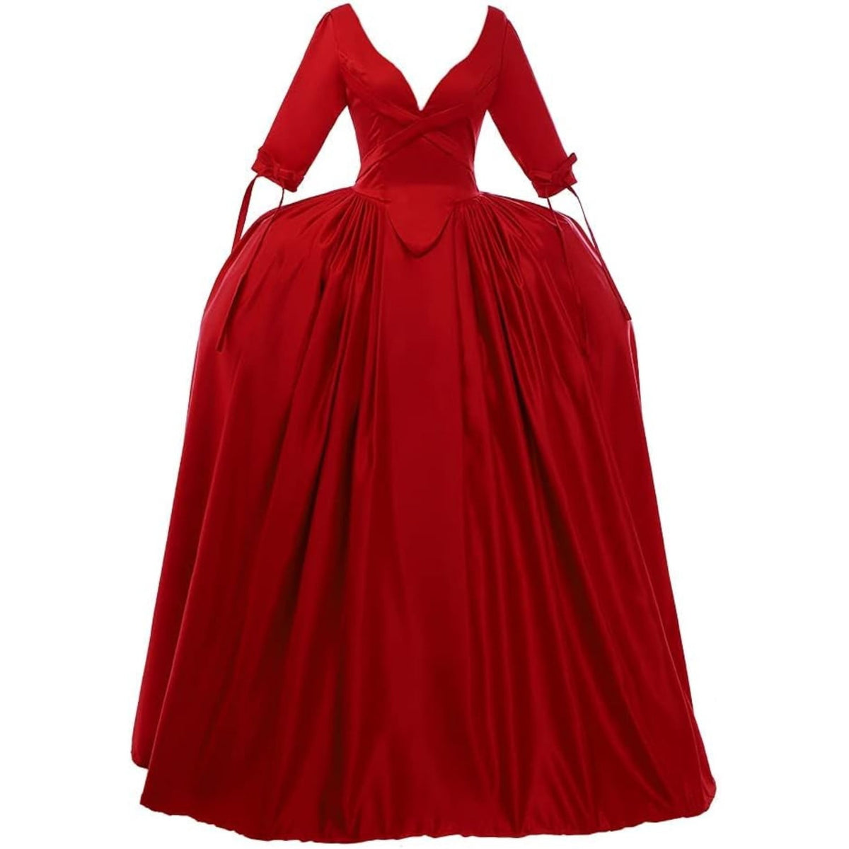 thumbnail image 1 of Women's Scottish Highland Dress Claire Fraser Red Dress Ball Gown, 1 of 7