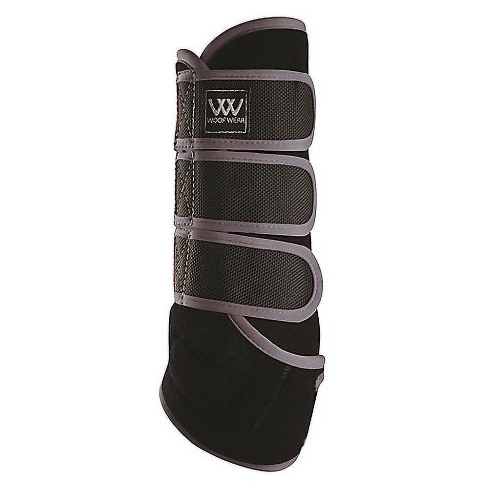thumbnail image 1 of Toklat Woof Wear Training Wraps - Breathable Neoprene Horse Leg Protection Black/Brushed Steel / Large, 1 of 1