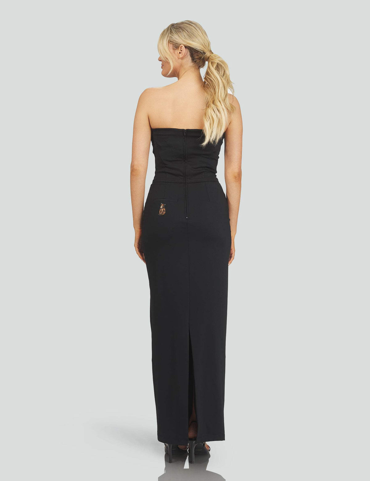 thumbnail image 6 of Strapless Cinched-Waist Athleisure Black, Too Hot to Handle Dress (Women's) - Mrs Momma Bear, 6 of 9