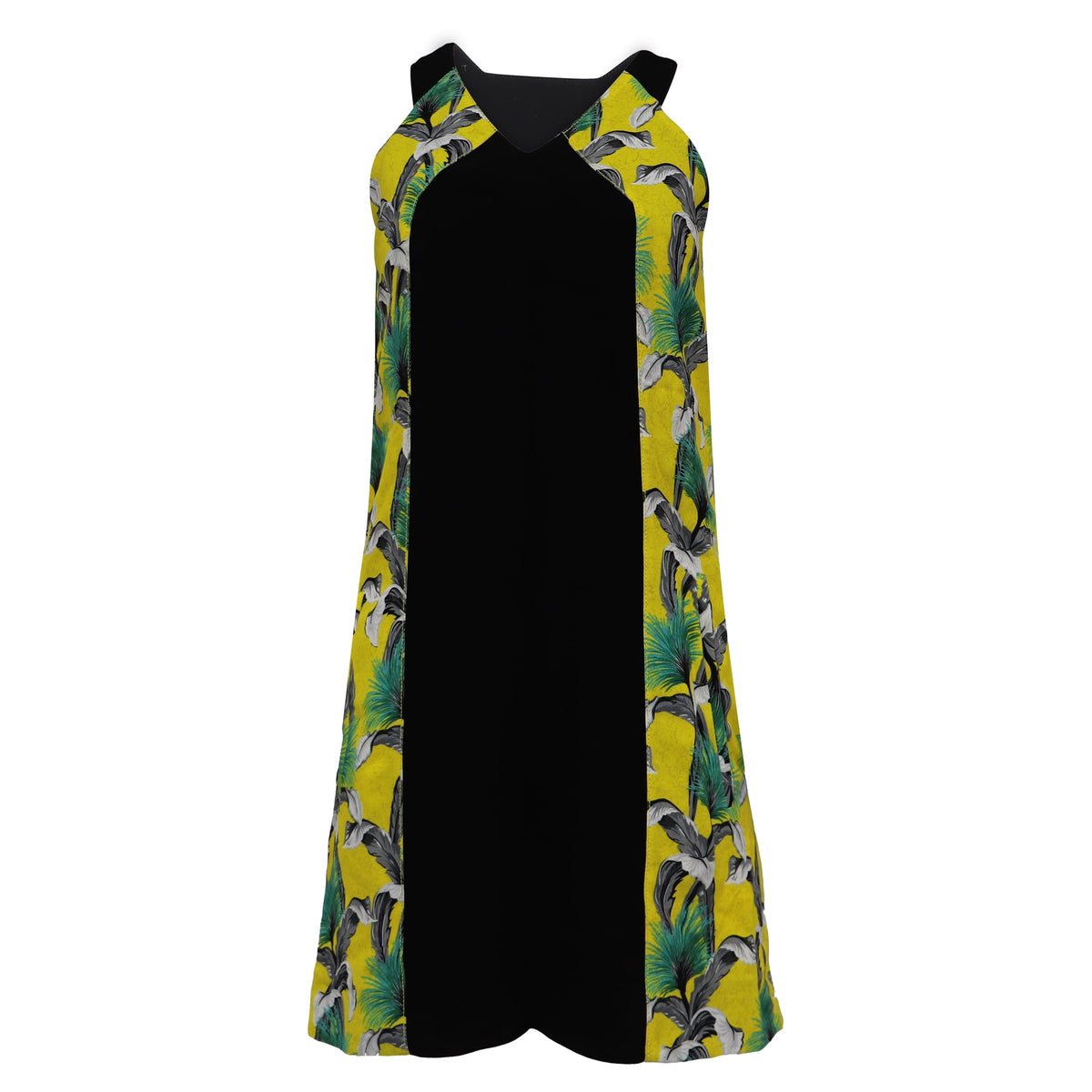 thumbnail image 1 of Pre-Owned Proenza Schouler Printed Mini Dress in Yellow Acetate, 1 of 5