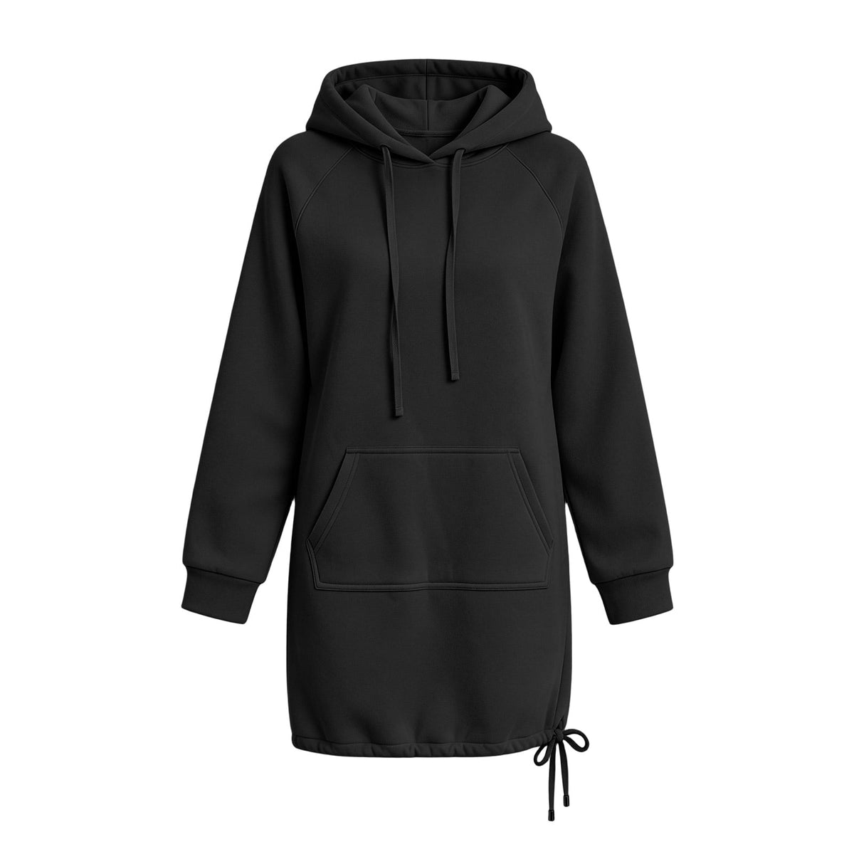 thumbnail image 6 of AGWOLF Sweatshirt for Women Fall Drawstring Hoodie Midi Dress with Pocket Casual Loose Side Slit Long Sleeve Hoodie Long Dresses, 6 of 6