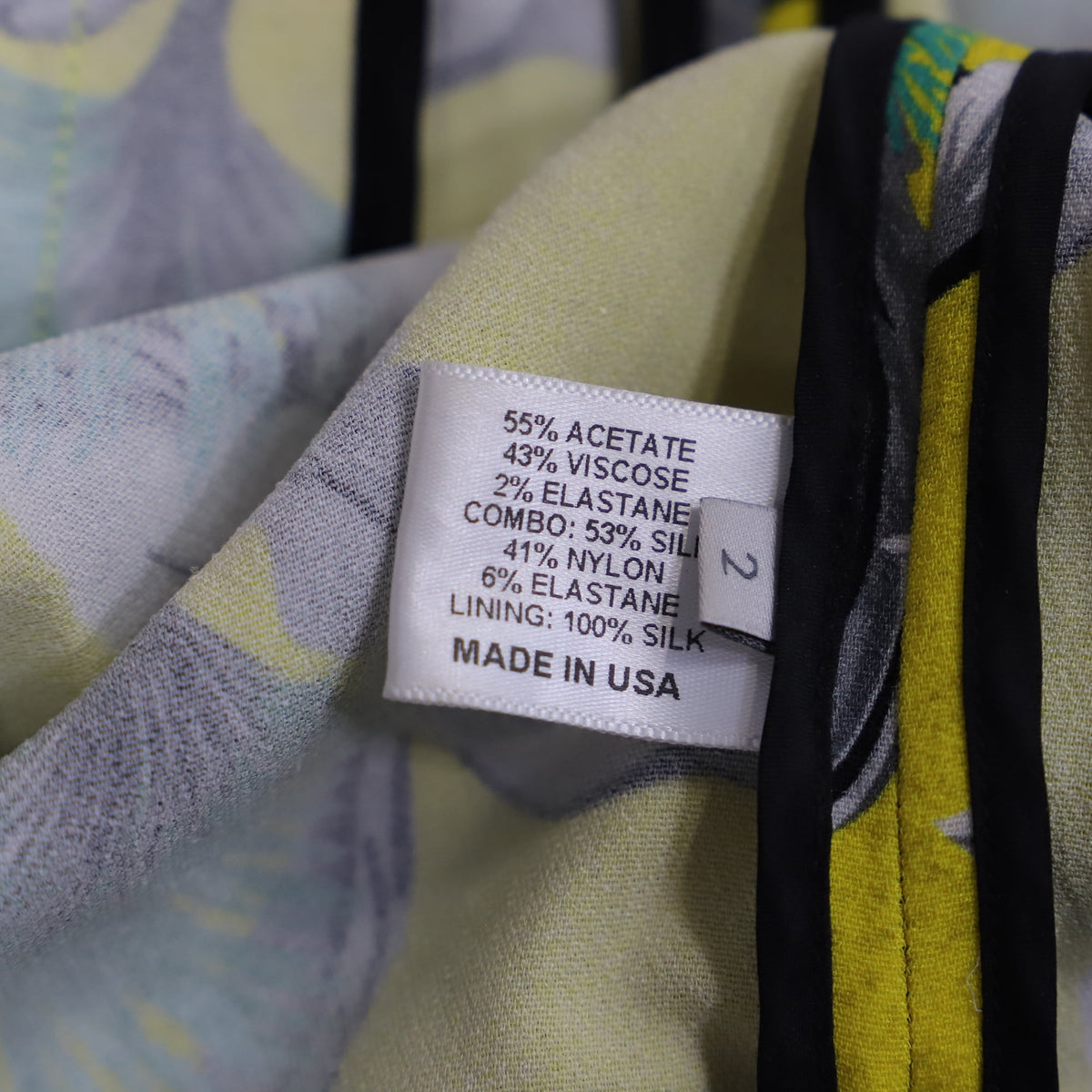 thumbnail image 5 of Pre-Owned Proenza Schouler Printed Mini Dress in Yellow Acetate, 5 of 5