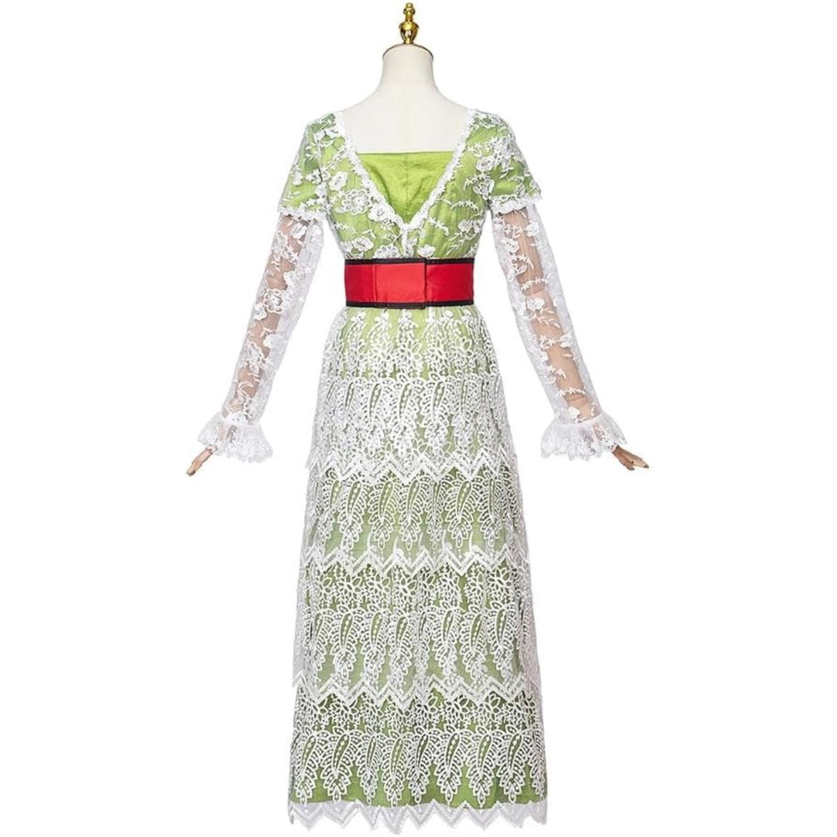 thumbnail image 5 of Titanic Rose DeWitt Bukater Dress Rose Lace Dress Romantic Tea Gown Regency Green Long Dress, 5 of 7
